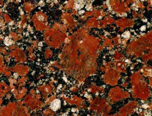 Roter ukrainischer Naturgranit Rosso Santiago