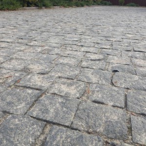 Paving of Gabbro stone paving stones
