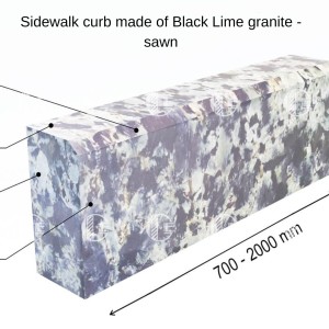 Curbs from granite