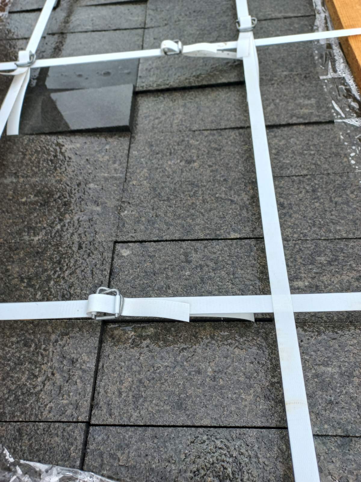 Black stone paving stones Gabbro