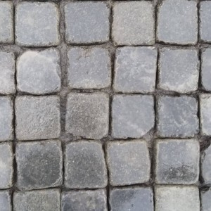 paving stones made of black stone Gabbro 10x10x3