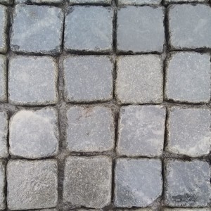 paving stones made of black stone Gabbro 10x10
