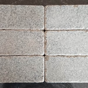 Tumbled granite paving stone from granite