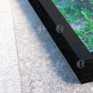 Black stone Basalt curbs - polished