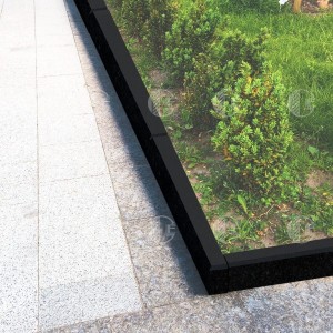 Black stone Basalt curbs - polished