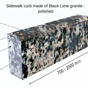 Granite kerbs - polished