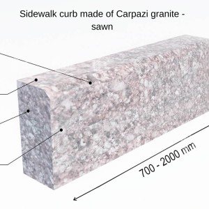 Curbs from granite