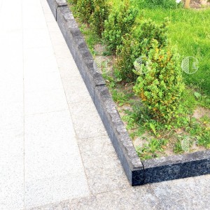 Black stone curbs Gabbro