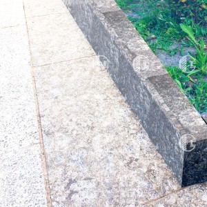 Black stone curbs Gabbro