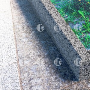 Grey granite curbs - polished