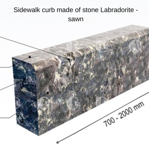 Curbs from granite