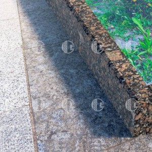 Pink granite borders - polished