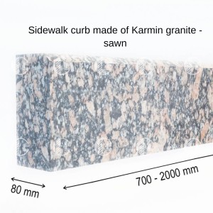 Curbs from granite