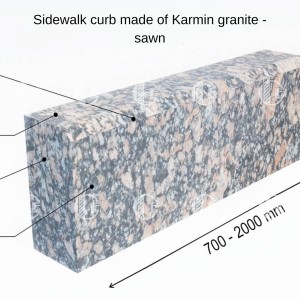 Curbs from granite