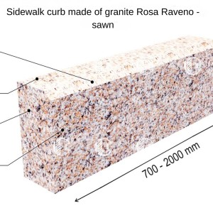 Curbs from granite