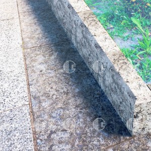 Granite curbs - heat-treated