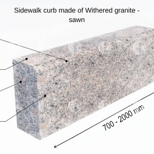 Curbs from granite