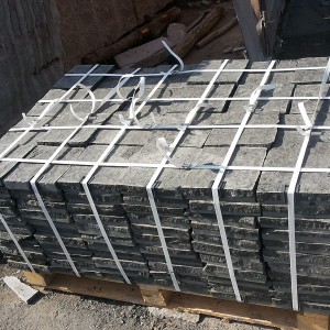 Black stone paving stone Basalt