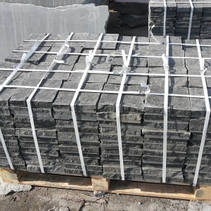 Black stone paving stone Basalt