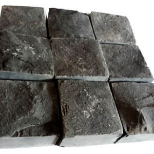 Black stone paving stone Basalt