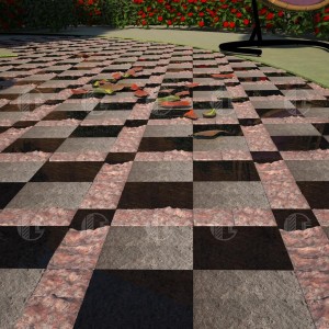 Sawn black stone paving stone Basalt