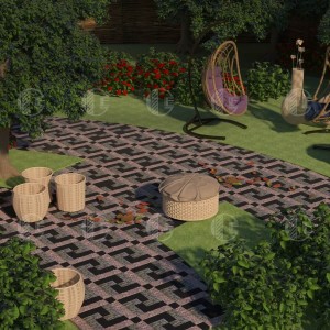 Full-sawn granite paving stone