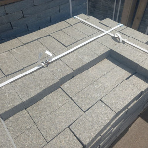 Fully sawn Gabbro stone paving stones