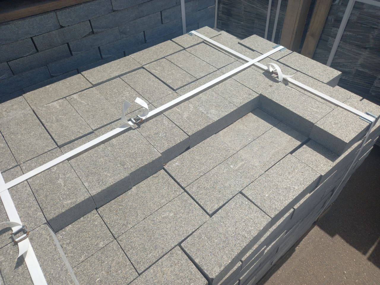 Fully sawn Gabbro stone paving stones