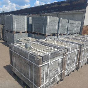 Packaged black stone paving stones Gabbro