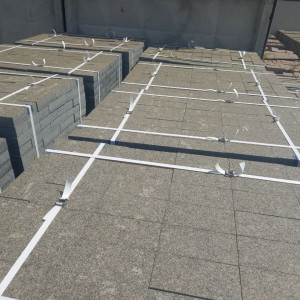 Sawn Gabbro stone paving stone 20x10x5