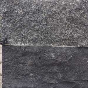 Colour comparison of Gabbro and Basalt stone paving stones