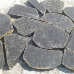 Basalt paving slabs