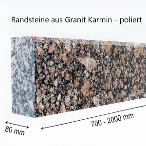 Randsteine aus polierte Granit