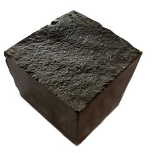 Sawn-split paving stones made of black Basalt stone