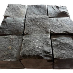 Black stone paving stone Basalt