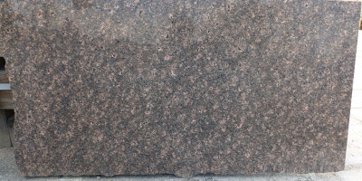 Brown granite slab