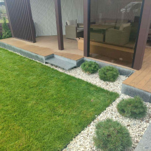 Плитка из серого Покостовского гранита