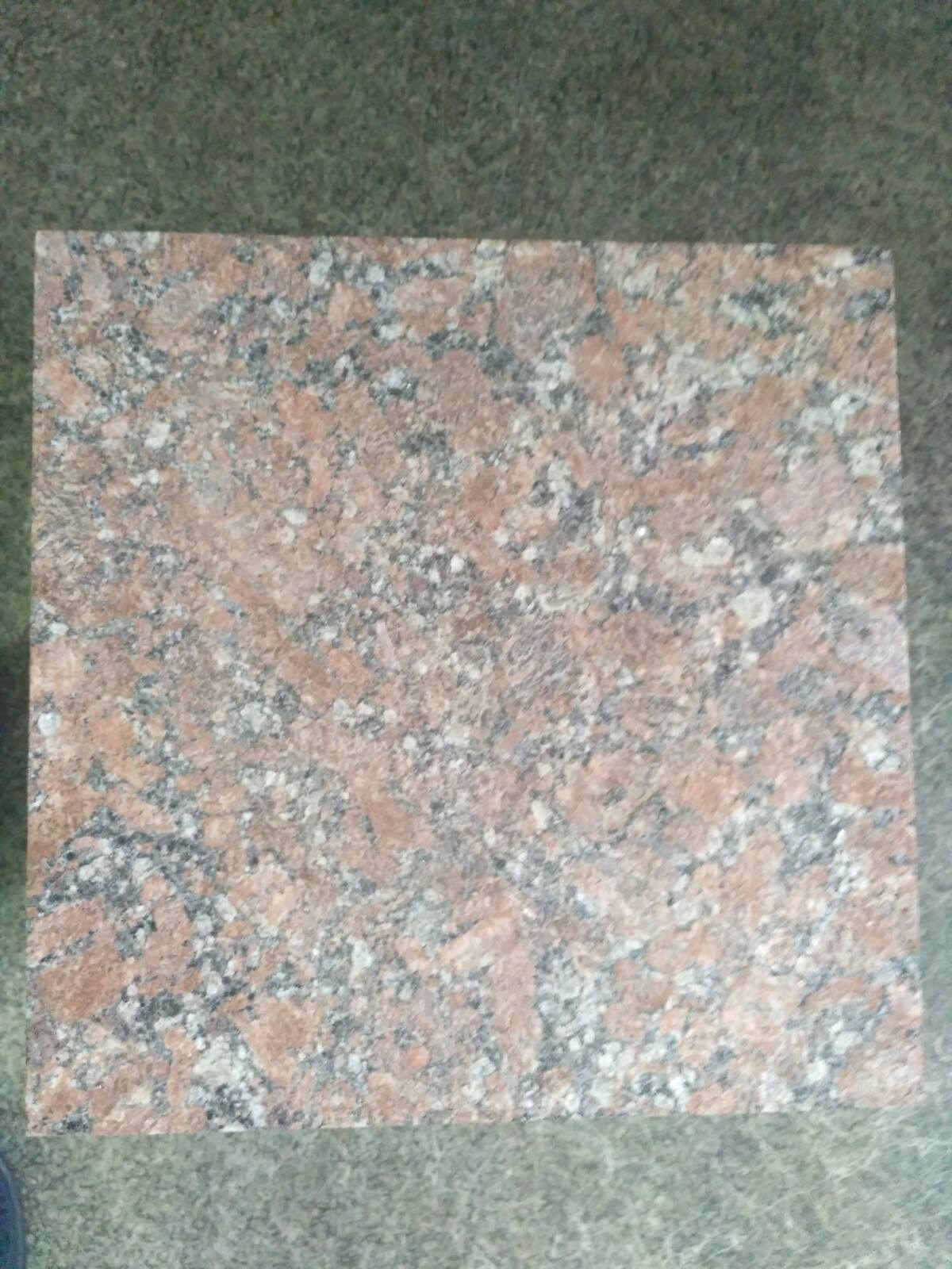Flamed red granite tiles 30x30x3