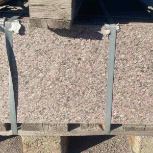 Flamed brown granite tiles