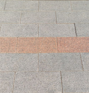 Flamed grey granite tile