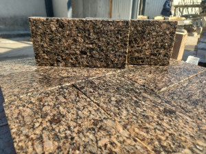 Yellow granite paving stone 20x10x3 cm