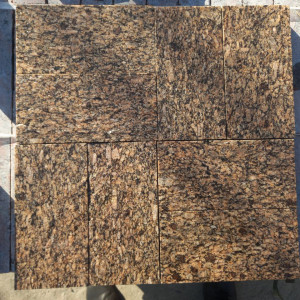 Granite paving stone from yellow granite Skifiya Gold