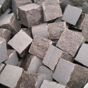 Gabbro paving stone in big-bag