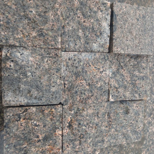 Paving stone from granite Star of Ukraine (10x10x5)