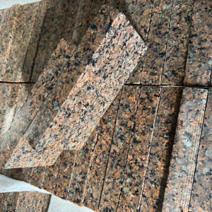 Paving stone from granite Flower of Ukraine 20x10x3