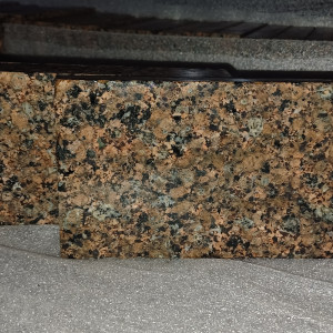 Paving stone from granite Flower of Ukraine