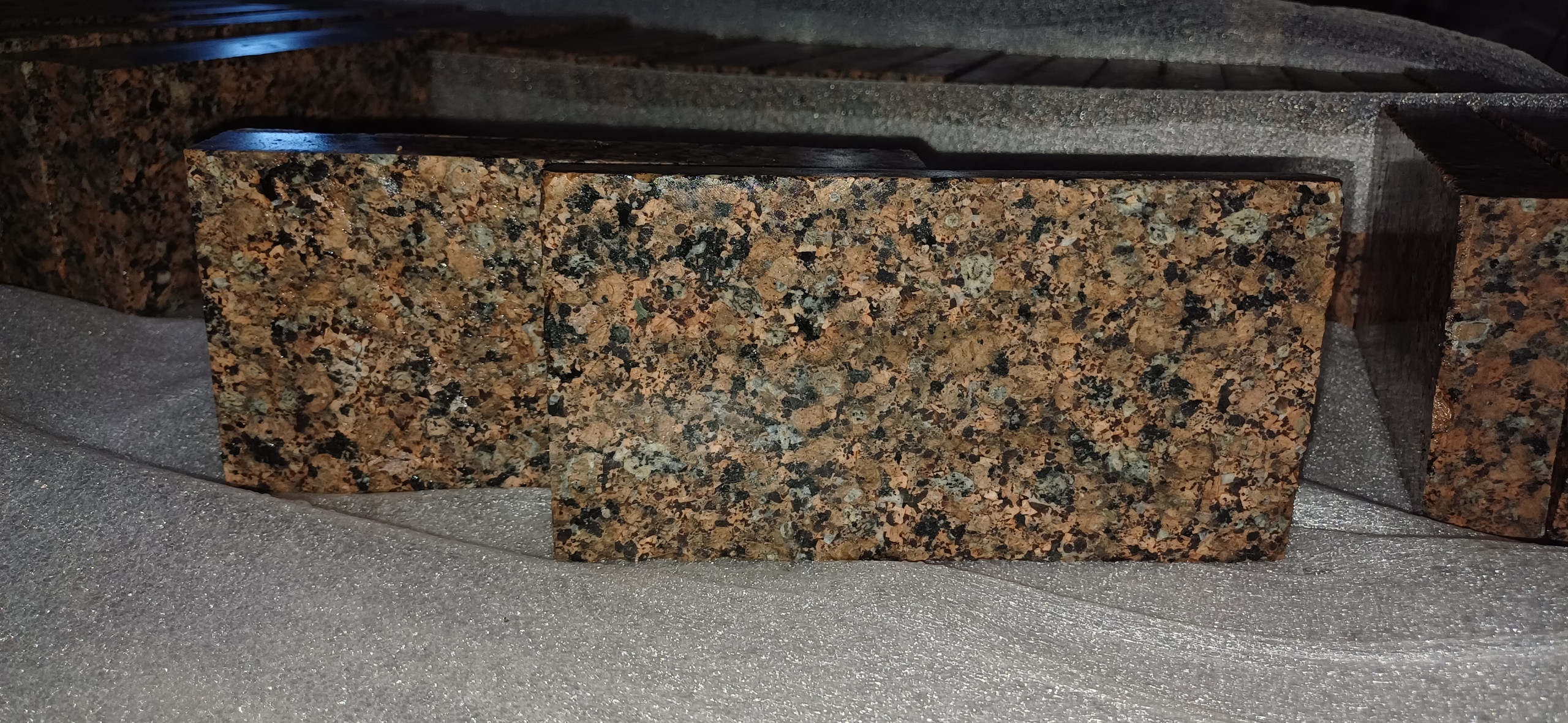 Paving stone from granite Flower of Ukraine