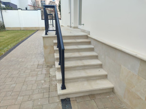 Staircase made of natural stone - sandstone