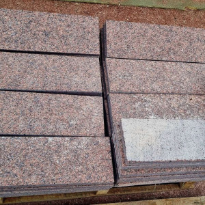Flamed granite tiles, 60×30 cm