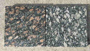Two varieties of Leopard granite